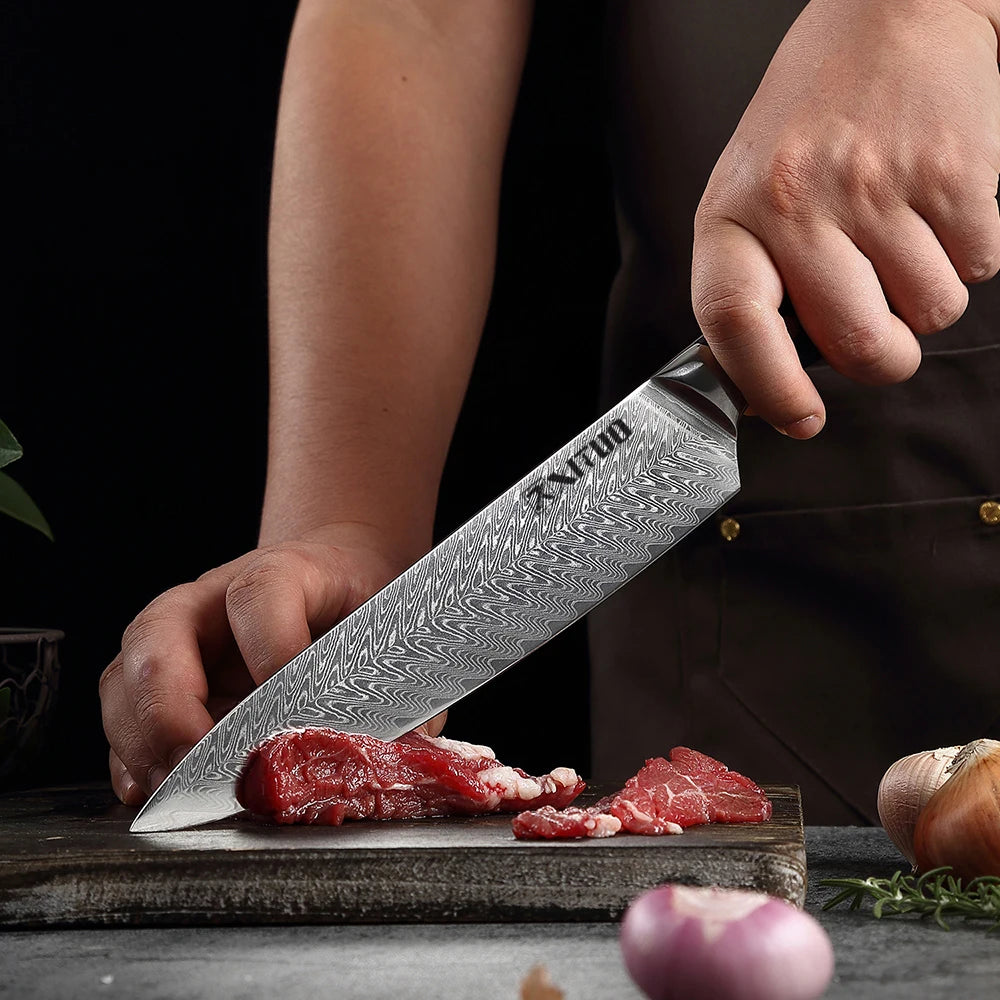 Premium Damascus Chef Knife Set