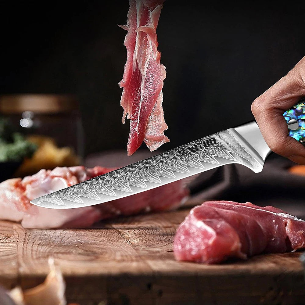 Premium Damascus Chef Knife Set