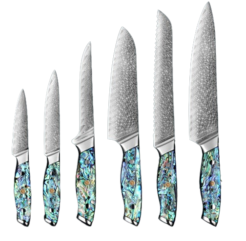 Premium Damascus Chef Knife Set